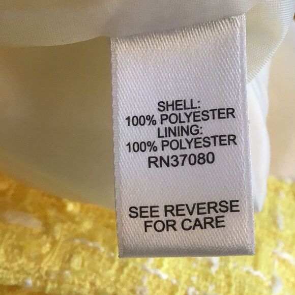 Versona MODERN Yellow White Tweed Sailor Button Wide Leg Shirts NEW - Picture 14 of 15